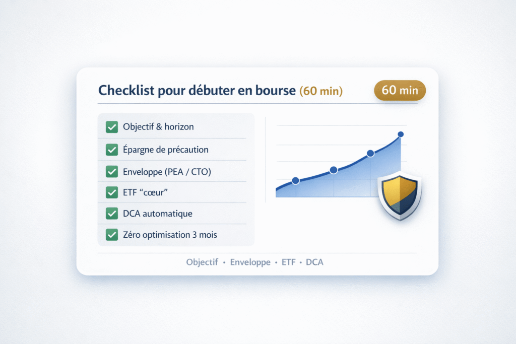 checklist pour débuter en bourse