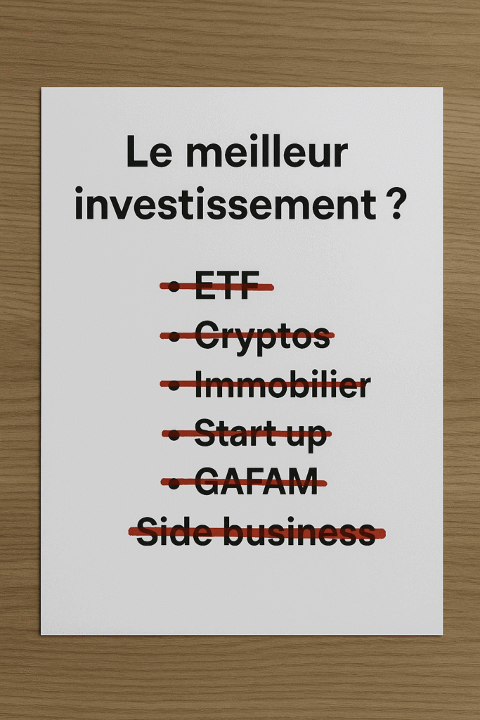 Quel est le meilleur investissement aujourd’hui ? meilleur investissement