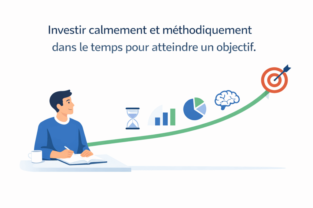 illustration investissement bourse long terme